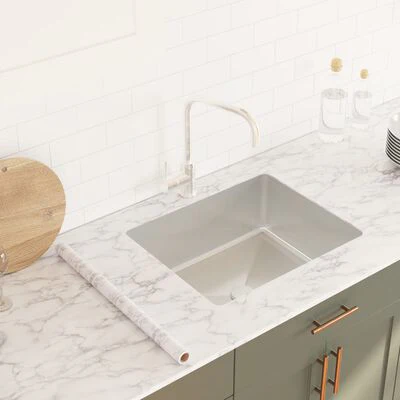 Adhésif Plan de Travail Imperméable Effet Marbre en Vinyle – Image 3