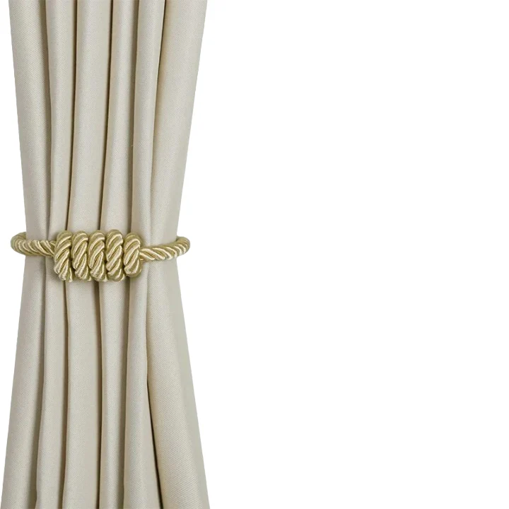 Attache Rideau Magnétique en Acier Inoxydable avec Nœud Fait à la Main – Image 4