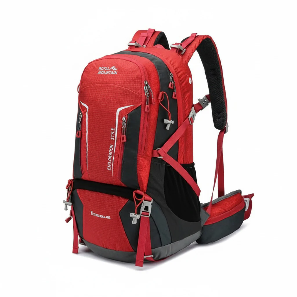 Sac à dos randonnée 45L imperméable avec housse pluie – Image 2