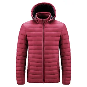 Doudoune synthétique homme à capuche, nylon déperlant