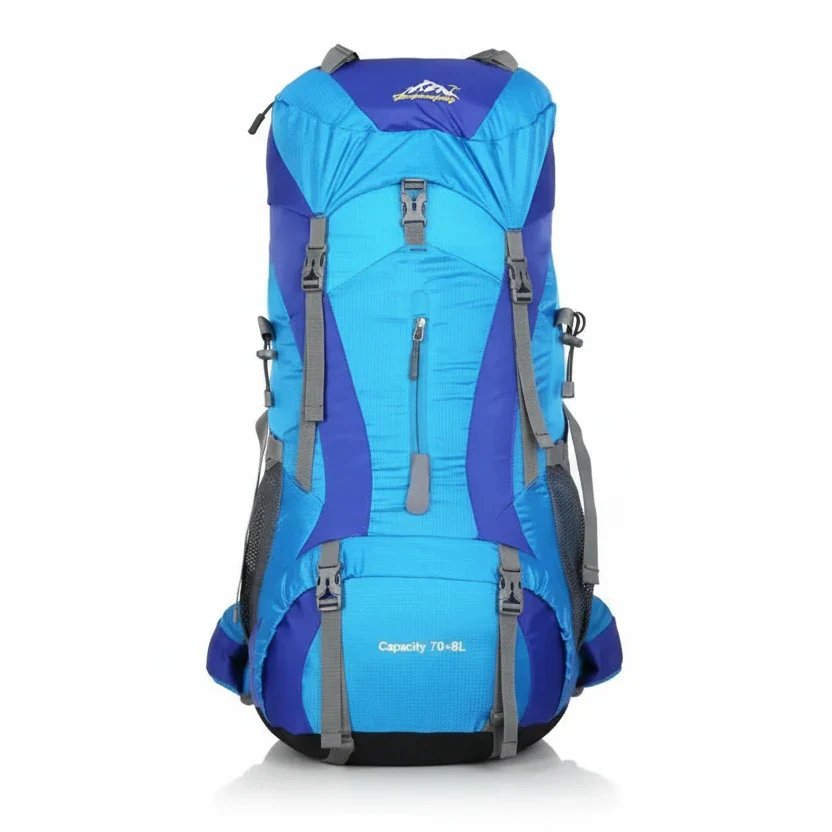 Sac à dos randonnée 70+5 L dos aéré, accès bas ripstop – Image 8