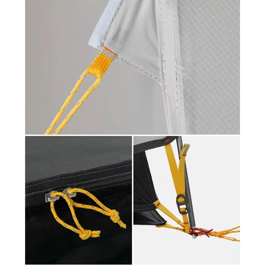 Tente 2 places légère double paroi 20D PU4000 avec 2 vestibules – Image 6