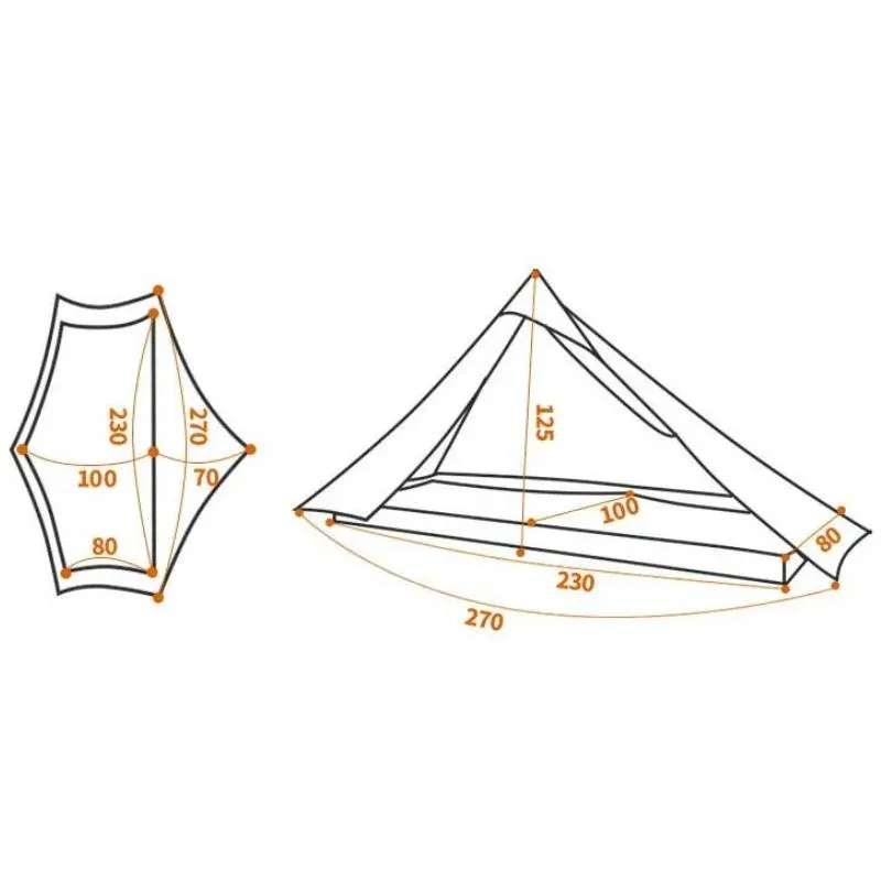 Tente randonnée 1 place 3F UL GEAR Lanshan 1 Pro 20D 690 g – Image 9