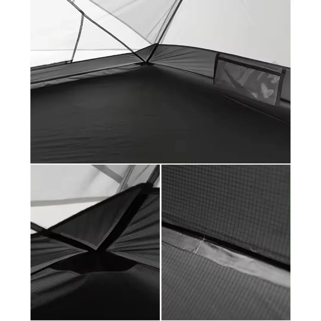 Tente 2 places légère double paroi 20D PU4000 avec 2 vestibules – Image 7