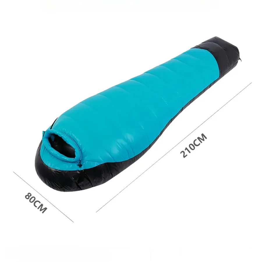 Sac de couchage duvet d’oie 400T 20D momie 0 à −5 °C – Image 4