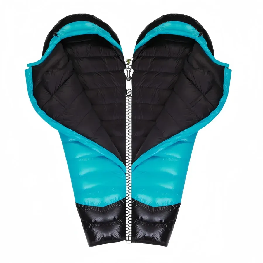 Sac de couchage duvet d’oie 400T 20D momie 0 à −5 °C – Image 5