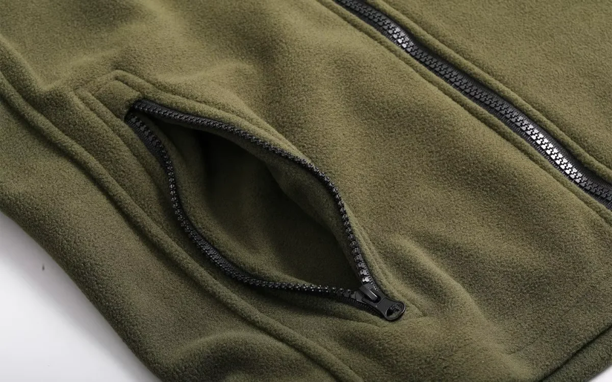 Polaire zippée homme multi-poches, col montant technique – Image 6