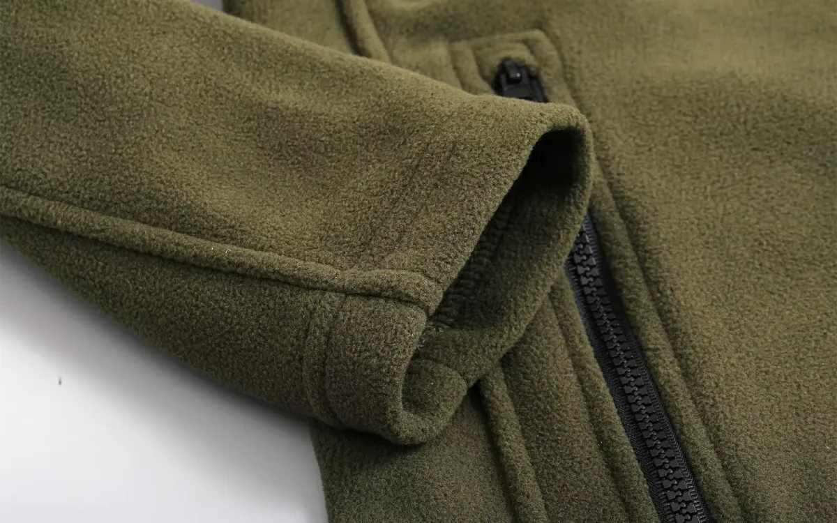 Polaire zippée homme multi-poches, col montant technique – Image 8