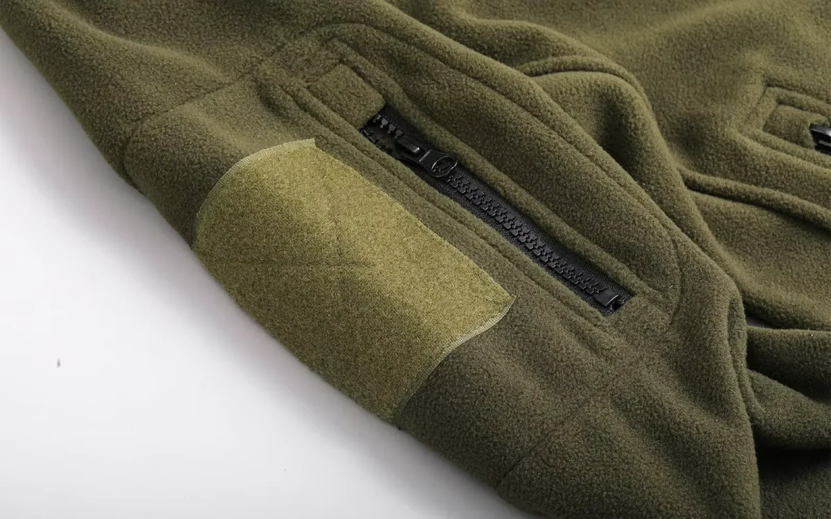 Polaire zippée homme multi-poches, col montant technique – Image 7