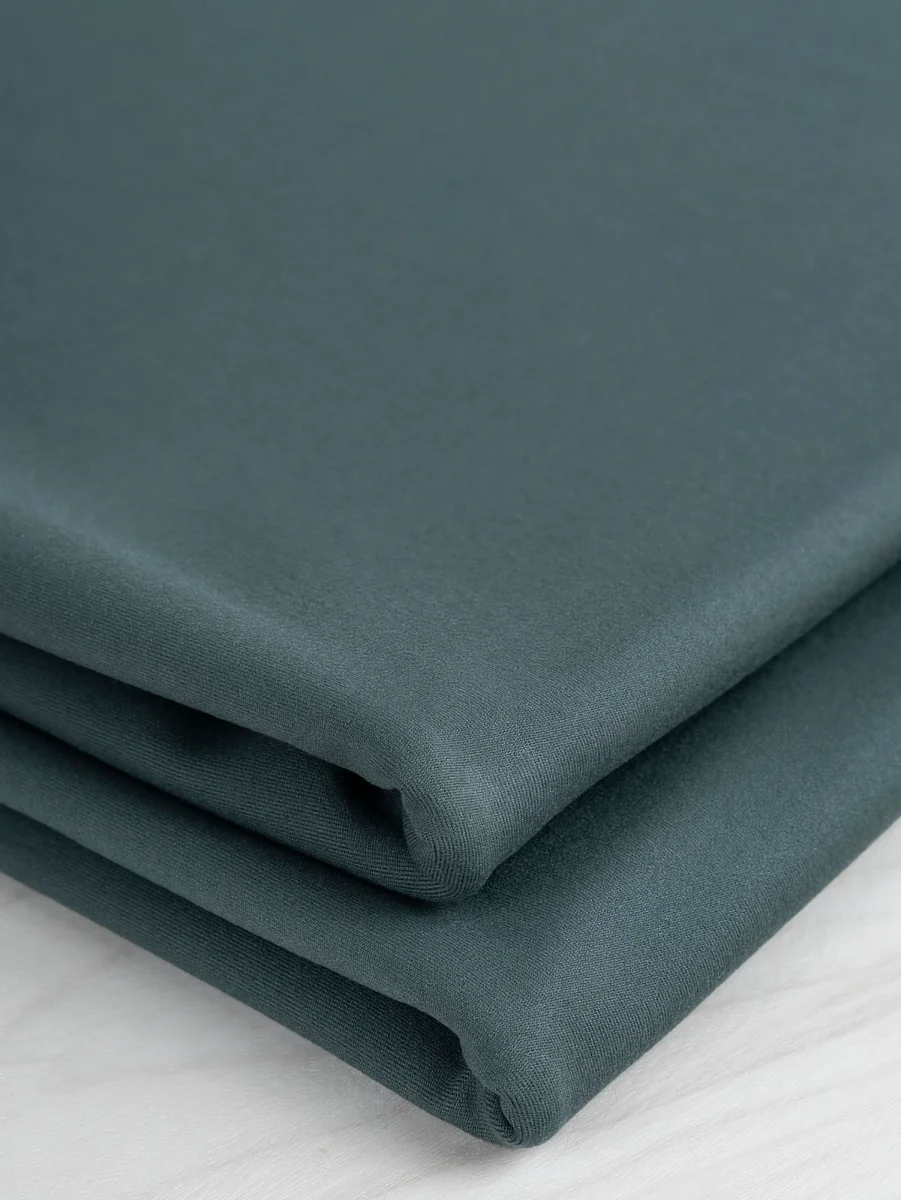 rPET Wicking Interlock Knit Deadstock - Green - Swatch – Image 2