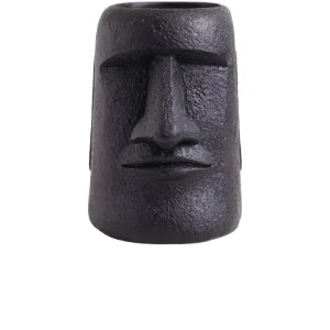 Statue Ile de Pâques de Style Pot de Fleur en Résine