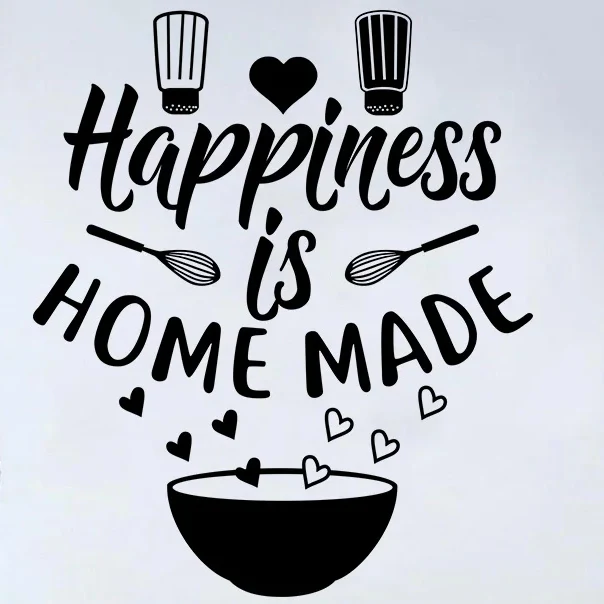 Sticker Cuisine avec des Cœurs un Bol et Inscription Happiness Is Home Made – Image 3