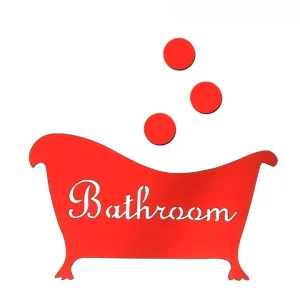 Sticker Mural Salle de Bain en Forme de Baignoire avec des Bulles