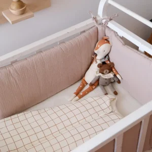 Tour de lit gaze de coton BEIGE