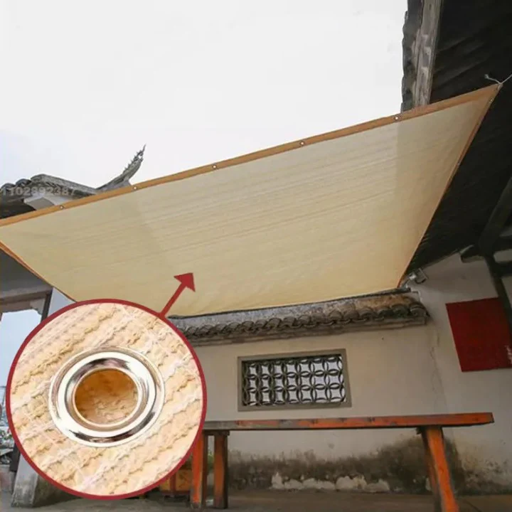 Voile d'Ombrage Rectangulaire et Beige avec Protection Solaire – Image 4