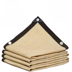 Voile d'Ombrage Rectangulaire et Beige avec Protection Solaire