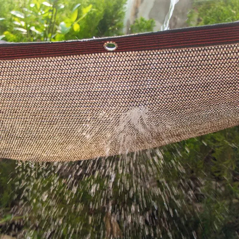 Voile d'Ombrage Rectangulaire Marron Anti UV – Image 3