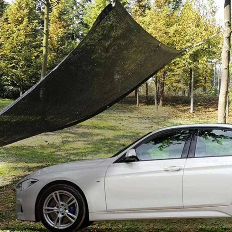 Voile d'Ombrage Rectangulaire Noir et Occultant avec Œillets – Image 4